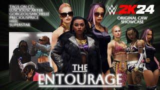 WWE 2k24 ORIGINAL CAW SHOWCASE | "The Entourage"