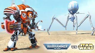 WARHAMMER 40K vs STAR WARS: Adeptus Mechanicus vs CIS Battle Droids - Men of War: Assault Squad 2