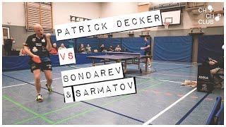 Patrick Decker vs. Bondarev & Sarmatov (TTS Borsum X VfR Fehlheim | 3. Bundesliga Tischtennis 2021)