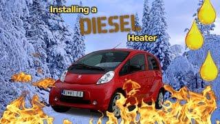 Installing a diesel heater in the Kiwi EV