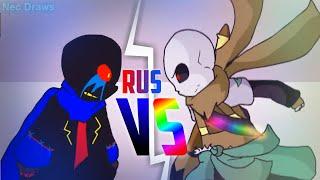 Ink Sans vs Error Sans ANIMATION [RUS DUB]