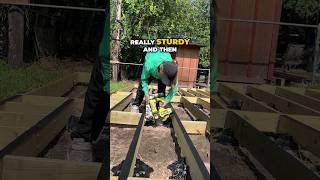 Ultra Fast & Easy Deck Build using TuffBlocks #diy #landscapedesign