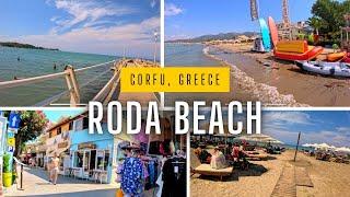 Roda beach, Corfu, Greece summer beach walking - GoPro 12 4K