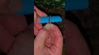 Starting a fire with an empty lighter in the rain - watch the full video on my channel