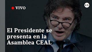 EN VIVO| Javier Milei habla en la apertura de la Asamblea Plenaria CEAL