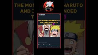 The moment when naruto and jiraiya changed their plan||#naruto