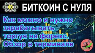 Как можно и нужно зарабатывать торгуя на форекс. Обзор сделок в терминале.