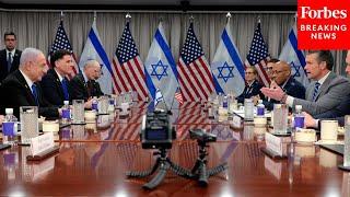 BREAKING: Sec. Pete Hegseth Meets With Benjamin Netanyahu After Trump Suggests US Take Over Gaza