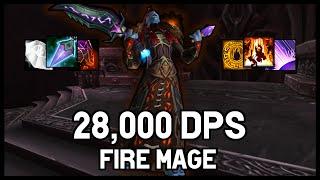 ICC Heroic Deathbringer Saurfang (28,000 DPS) R2 World - Fire Mage POV | WOTLK WoW Classic