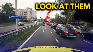 [POV] Ambulance VS. Crazy Amsterdam Rush Hour