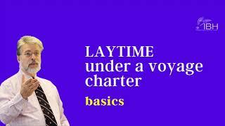 Laytime calculation in a voyage charter | IBH virtual room | Jeffrey Blum