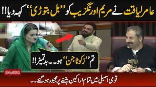 Amir Liaqat Called "BILBATORI" to Maryam Aurangzeb. Amir Liaqat & Maryam Funny Conversation