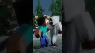 Don't mess with herobrine  Alex and Steve (Minecraft Animation) #minecraft #shorts