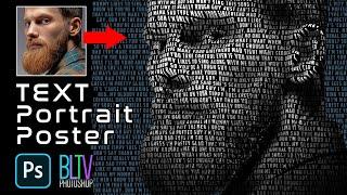 Photoshop: Create a Powerful TEXT PORTRAIT Poster!