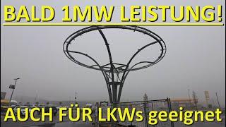 Bald 1MW LADELEISTUNG & für LKWs geeignet! Baufortschritt bei r:loaded in Leipheim