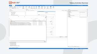 The UiPath Activities for Tableau Overview