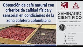 Obtención de café natural con criterios de calidad física y sensorial