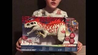 Jurassic world indominus Rex hybrid rampage toy unboxing Noyce TV 30/07/2017