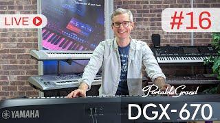 Casual Keyboards LIVE (#16) - Yamaha DGX670 fingering styles explained and playing demonstration.