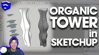 CREATING SLICED ORGANIC SHAPES in SketchUp with Curviloft and Slicer