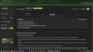 how to install grass community node extension