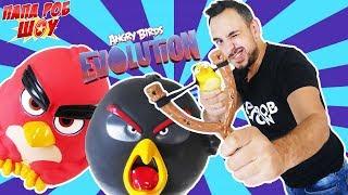 Папа Роб играет в Angry Birds Evolution. Видео обзор для детей 13+