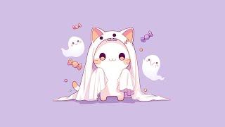 ＣＵＴＥ ＧＨＯＳＴ ＭＥＯＷ  Lofi cat [Chill Music ~ Lofi Beats To Chill / Relax To]