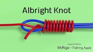 Albright Knot - Line to Line Fishing Knot Animated