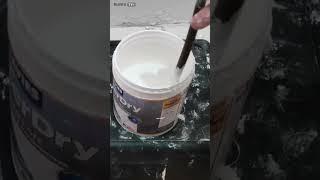 Mixing Superdry Paint Indoor Waterproofing #shorts #indoorwaterproofing #paint #waterproof #diy