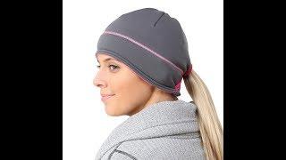 TrailHeads Women's Power Ponytail Hat | Reflective Running Beanie