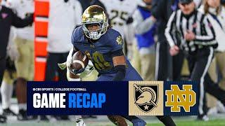 No. 6 Notre Dame makes a STATEMENT over No. 19 Army, adding to their CFP resume | Game Recap