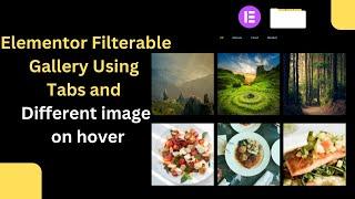 Create Filterable Gallery Using Tabs and Different image on hover  in elementor free version