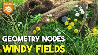 Blender Addon To Animate Environments| Windy fields