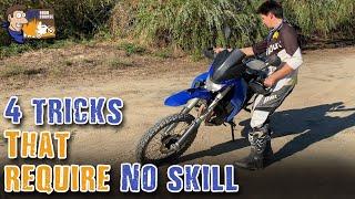 4 simple tricks to maneuver your motorcycle (Sorry bad audio)