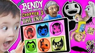 LEARN COLORS w/ BENDY & the INK MACHINE! FGTEEV BEST BATIM GAMEPLAY Elevator Glitch Chapter 3 Ending