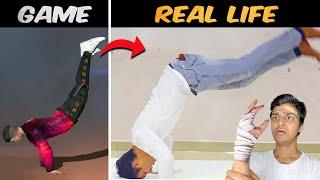 INSANE Dangerous Free Fire Emotes Tried In Real Life !!