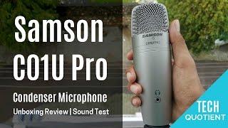 Samson C01u Pro Condenser Mic Review with Unboxing | Sound Test