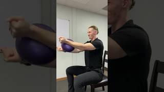 Pec Ball Squeeze Isometric (arms extended) #oops
