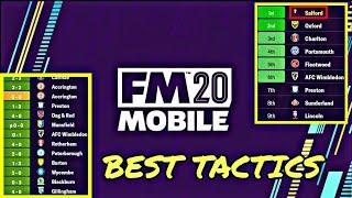 Football Manager 2020 MOBILE - BEST TACTICS  | Applicable For Small & Big Clubs | Updated Version