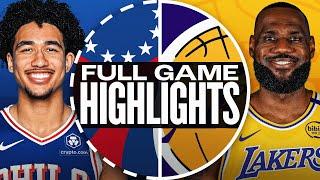 76ERS at LAKERS | FULL GAME HIGHLIGHTS | November 8, 2024