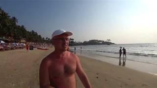 Южный Гоа. Пляж Палолем (Palolem Beach). Обзор. Цены на еду.