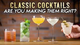 Every Bartender Should Know How to Make These Classic Cocktails!