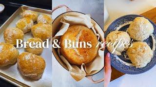 Three Easy Bread and Bun Recipes for Beginners