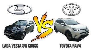 Гонки на 402м.! Заезд 2-ой: Лада Веста SW Cross 1.8 VS Toyota RAV4 2.2