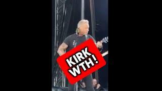 JAMES HETFIELD’S REACTION TO KIRK BEING OUT OF TUNE  #metallica #metal #shorts