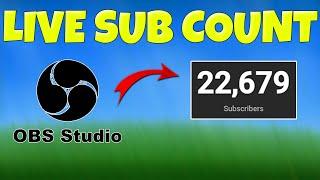 How To Add Subscriber Count To OBS Live Stream (2023)