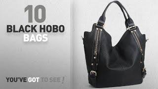 Top 10 Black Hobo Bags For Women: JOYSON Women Handbags Hobo Shoulder Bags Tote PU Leather Handbags