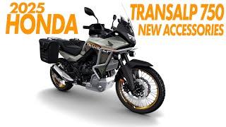 NEW 2025 HONDA TRANSALP 750 - What Are The NEW Accessories Available for 2025 ?