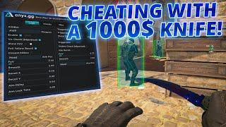 CS2 OBVIOUS CHEATING IN PRIME WITH A KNIFE! (CHEATING WITH A EXPENSIVE KNIFE)