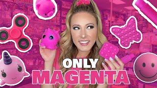 MAGENTA ONLY FIDGET SHOPPING CHALLENGE 